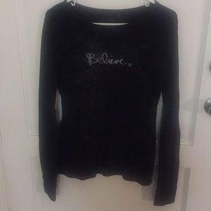 Long sleeved black thermal